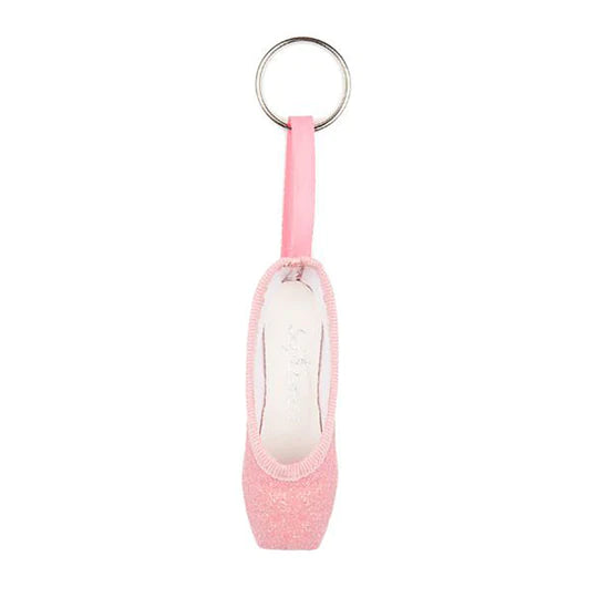 So Danca Pointe Shoe Glitter Keychain