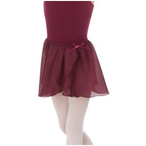 Body Wrappers Child's Tapered Mock Wrap Skirt